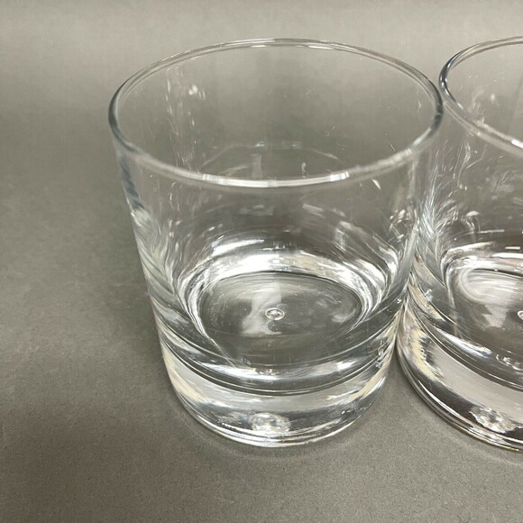 Vintage Double Old Fashion Clear Glass Bubble 3 7/8" High Lot of 3 - Picture 2 of 7